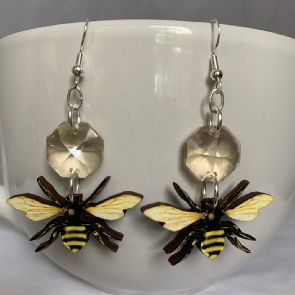 Vintage Bee Earrings, Style 1